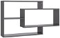 Wall shelves grey high gloss 104 × 20 × 60 cm chipboard - Shelf