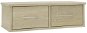 Nástenná polica so zásuvkami sonoma 60 × 26 × 18,5 cm drevotrieska - Polica