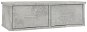 Wall shelf with drawers grey 60 × 26 × 18,5 cm chipboard - Shelf