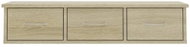 Wall shelf with drawers sonoma 88x26x18,5 cm chipboard - Shelf
