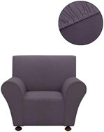 Stretch cover for armchair anthracite, polyester jersey - Cover