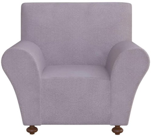 Stretch cover for armchair grey polyester jersey - Cover - Main image