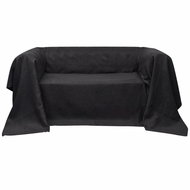 Microsuede cover for sofa anthracite 210 × 280 cm - Cover