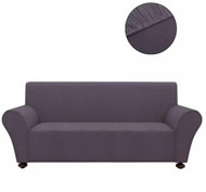 Stretch cover for sofa anthracite, polyester jersey - Cover