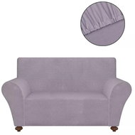 Stretch sofa cover grey polyester jersey - Cover
