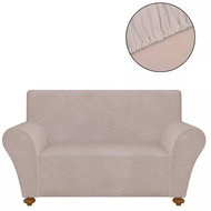 Stretch sofa cover beige polyester jersey - Cover
