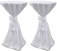 Table covers white, 70 cm, with ribbon, 2 pcs - Cover
