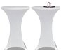 Cocktail table covers O 60 cm, white stretch, 2 pcs - Cover