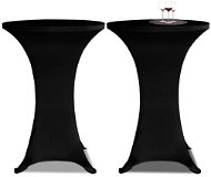 Poťahy na kokteilový stôl O 60 cm, čierne strečové, 2 ks - Poťah