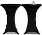 Cocktail table covers O 60 cm, black stretch, 2 pcs - Cover