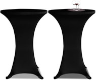 Cocktail table covers O 70 cm, black stretch, 2 pcs - Cover