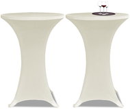 Cocktail table covers O 70 cm, cream stretch, 2 pcs - Cover