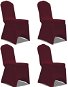 Stretch chair covers 4 pcs burgundy - Chair Cover