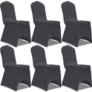 Stretch chair covers 6 pcs anthracite - Chair Cover