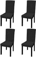 Smooth stretch chair covers 4 pcs black - Chair Cover