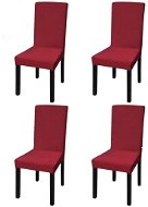 Smooth stretch chair covers 4 pcs burgundy - Chair Cover
