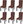 Smooth stretch chair covers 6 pcs brown