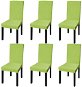 Smooth stretch chair covers 6 pcs green - Chair Cover