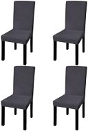 Smooth stretch chair covers 4 pcs anthracite - Chair Cover