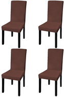 Smooth stretch chair covers 4 pcs brown - Chair Cover