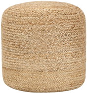 Handmade seating pouf 40 × 45 cm jute - Ottoman