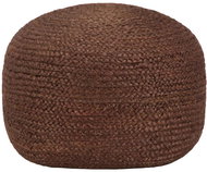 Handmade seating pouf brown 40 × 45 cm jute - Ottoman