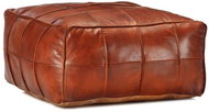 Seating pouf bronze 60 × 60 × 30 cm genuine goatskin - Ottoman