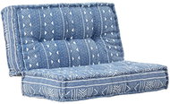 Pouf 100 × 100 × 20 cm textile indigo - Cushion
