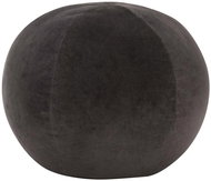 Seating pouf cotton velvet 50 × 35 cm anthracite - Cushion