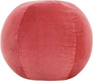 Cotton velvet pouf 50 × 35 cm pink - Cushion