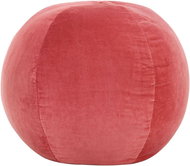 Cotton velvet pouf 50 × 35 cm pink - Cushion