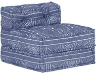 Modular pouf indigo textile - Cushion