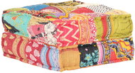 Pouf 60 × 70 × 36 cm patchwork textile - Cushion