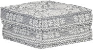 Pouf 60 × 70 × 36 cm light grey textile - Cushion