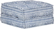 Pouf 60 × 70 × 36 cm indigo textile - Cushion