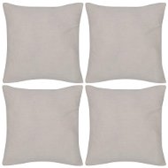 4 beige cotton cushion covers 40 × 40 cm - Cover