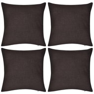 4 brown cushion covers cotton 40 × 40 cm - Pillowcase