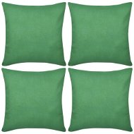 4 zelené poťahy na vankúše bavlna 40 × 40 cm - Obliečka na vankúš