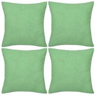 4 apple green cushion covers cotton 40 × 40 cm - Cover
