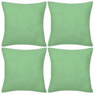 4 apple green cushion covers cotton 80 × 80 cm - Pillowcase