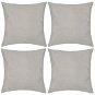 4 beige cushion covers, with linen look 40 × 40 cm - Cover