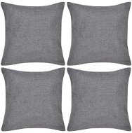 4 anthracite cushion covers, with linen look 50 × 50 cm - Cover