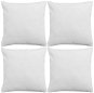Pillowcases 4 pcs, white with linen look 50x50 cm - Cover