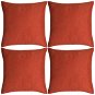 Pillowcases 4 pcs with linen look brick 40x40 cm - Cover