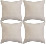 Pillowcases 4 pcs 50x50 cm polyester faux suede beige - Cover
