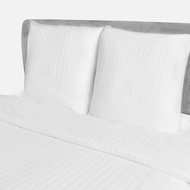 Satin duvet cover and 2 pillows 200x220 \ 80x80 cm stripe - Bed Linen