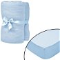 Stretchy crib sheets 4pcs jersey 40x80cm light blue - Bedsheet
