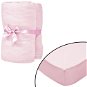 Stretchy crib sheets 4 pcs jersey 70 × 140 cm pink - Bedsheet