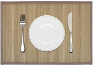 6 Bamboo Placemats 30 × 45cm Brown - Placemat