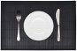 6 Bamboo Placemats 30 × 45cm Black - Placemat